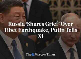 Россия выражает соболезнования по землетрясению в Тибете, Путин сообщил Си Цзиньпину