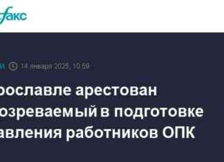 Арестован подозреваемый в подготовке отравления работников ОПК в Ярославле