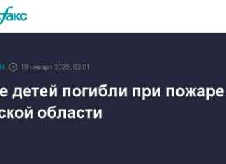 Трагедия: двое детей погибли при пожаре в Курской области