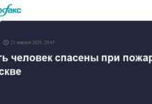 Пять человек спасены из пожара в Москве