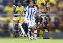 Голевая передача Захаряна в третьем матче за «Реал Сосьедад» в 2025 году 2025